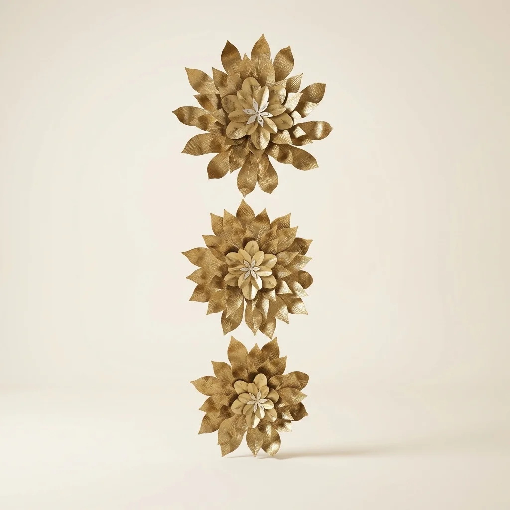 Golden Blossom Wall Art