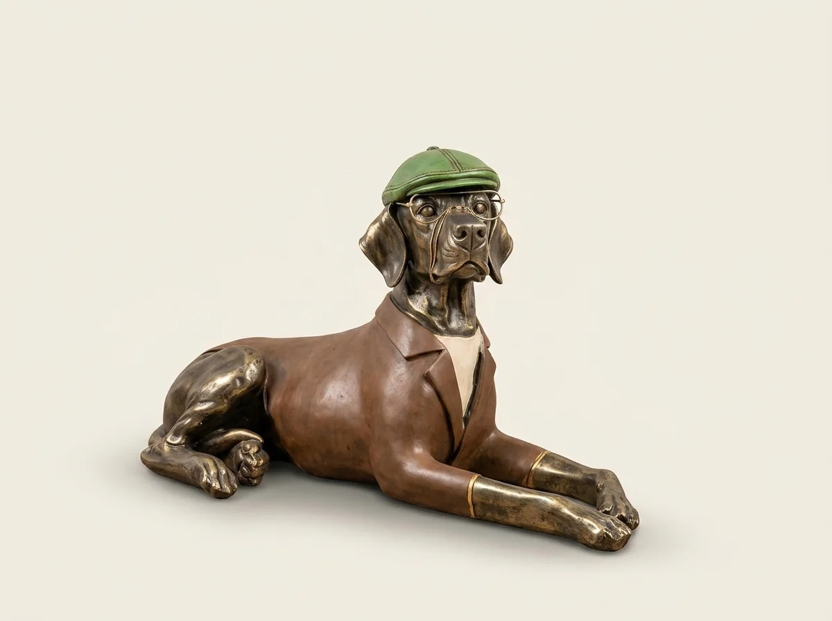 Bronze Sphinx Lion Sculpture
