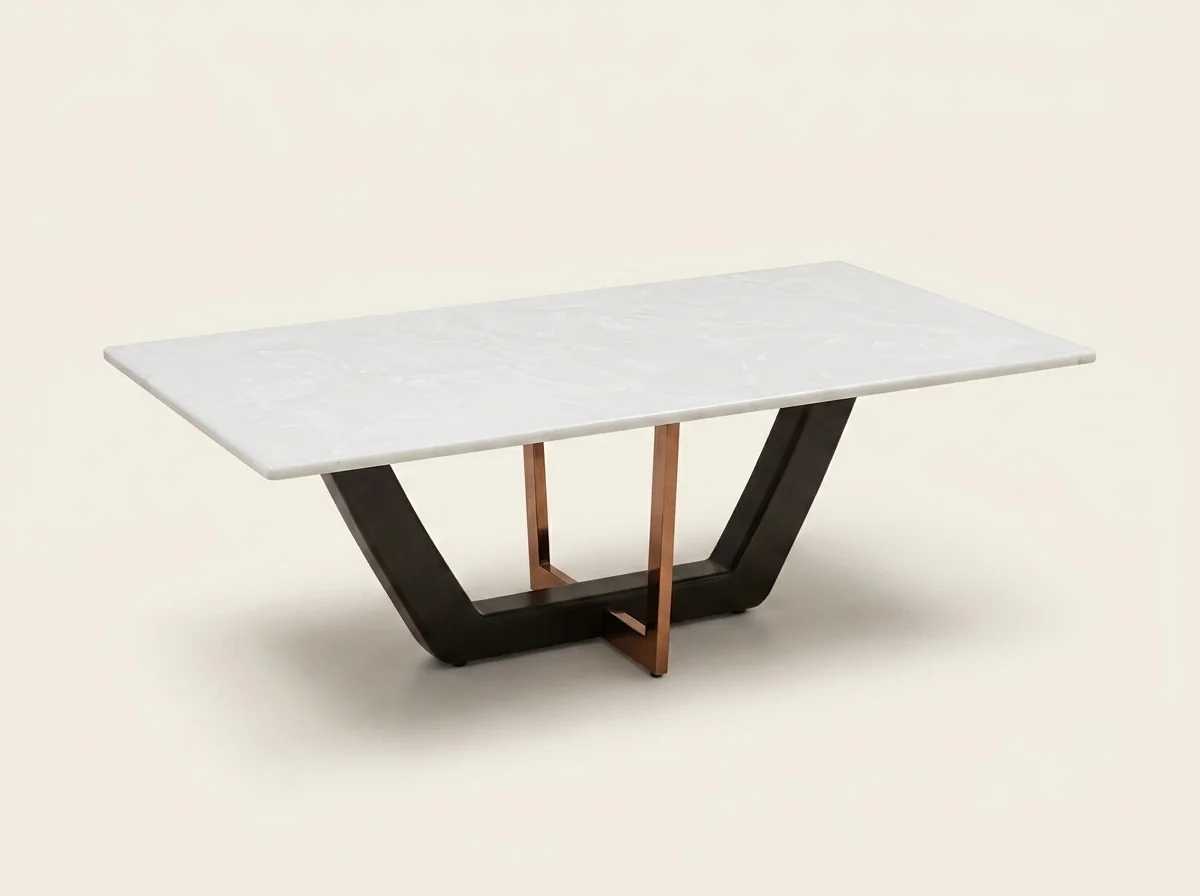 Carrara Sled Rectangular Coffee Table