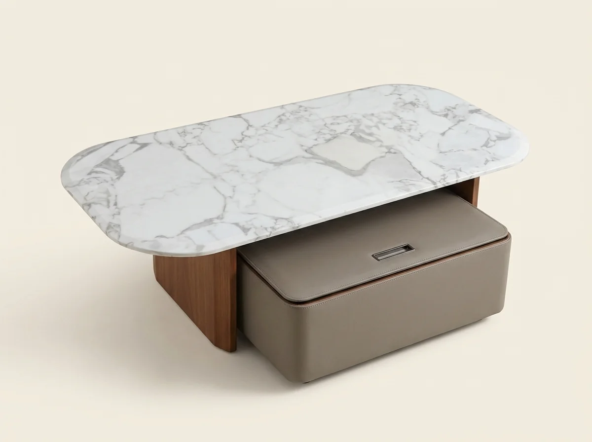 Aria Marble Storage Center Table