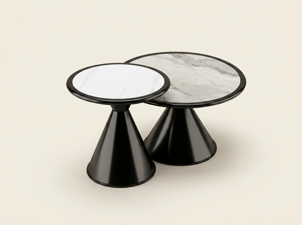 Eclipse Marble Nesting Tables