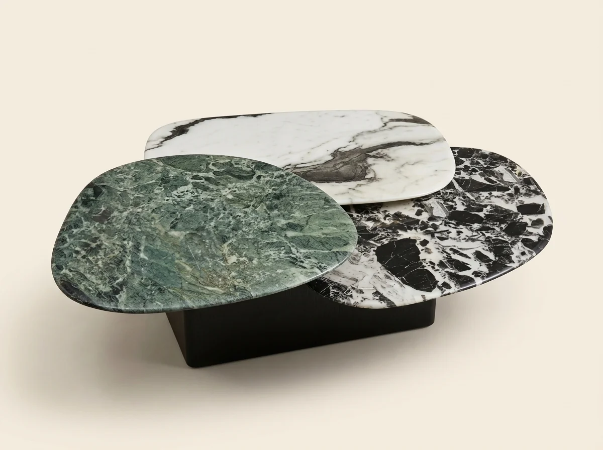 Tri-Stone Organic Center Table