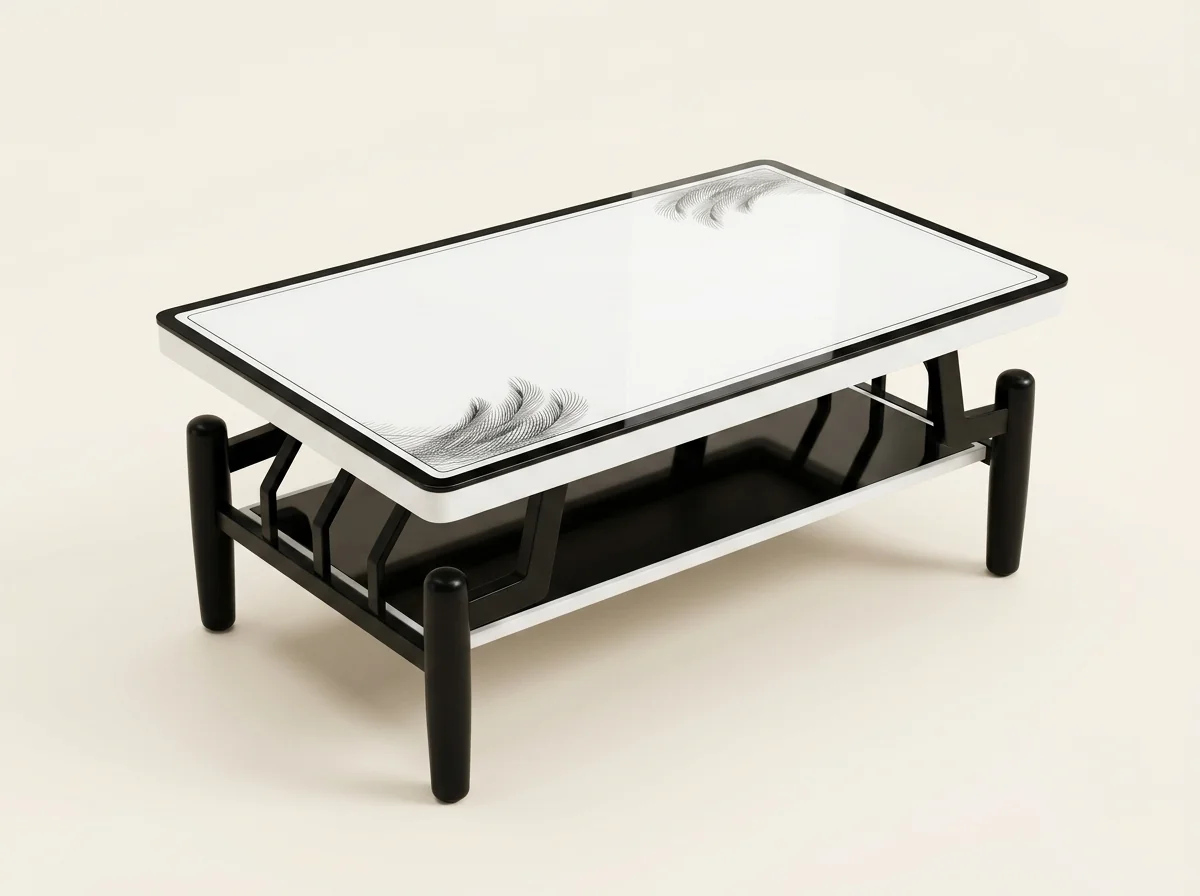 Axis Glass Rectangular Center Table