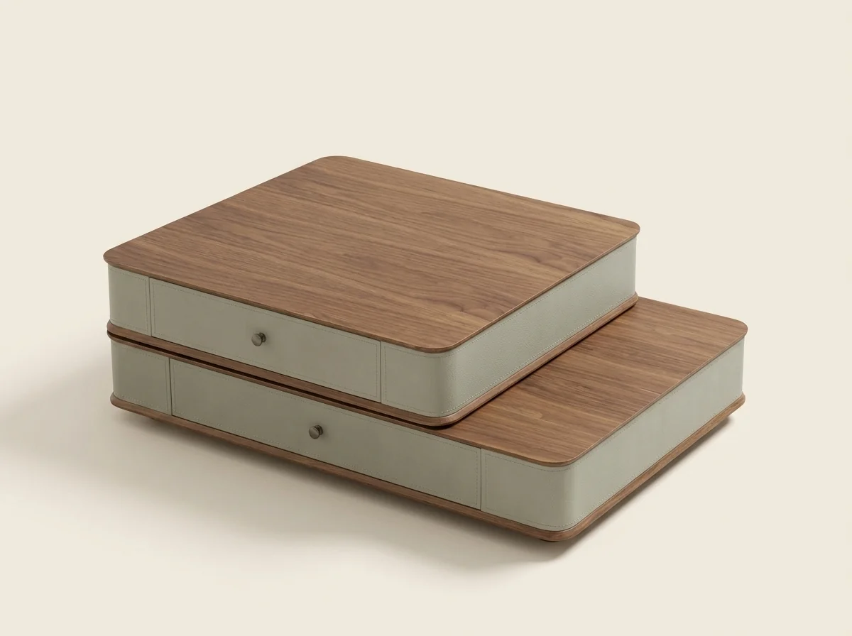Stacked Drawer Center Table