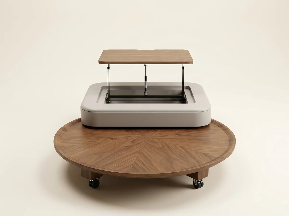 Lifter Round Storage Table