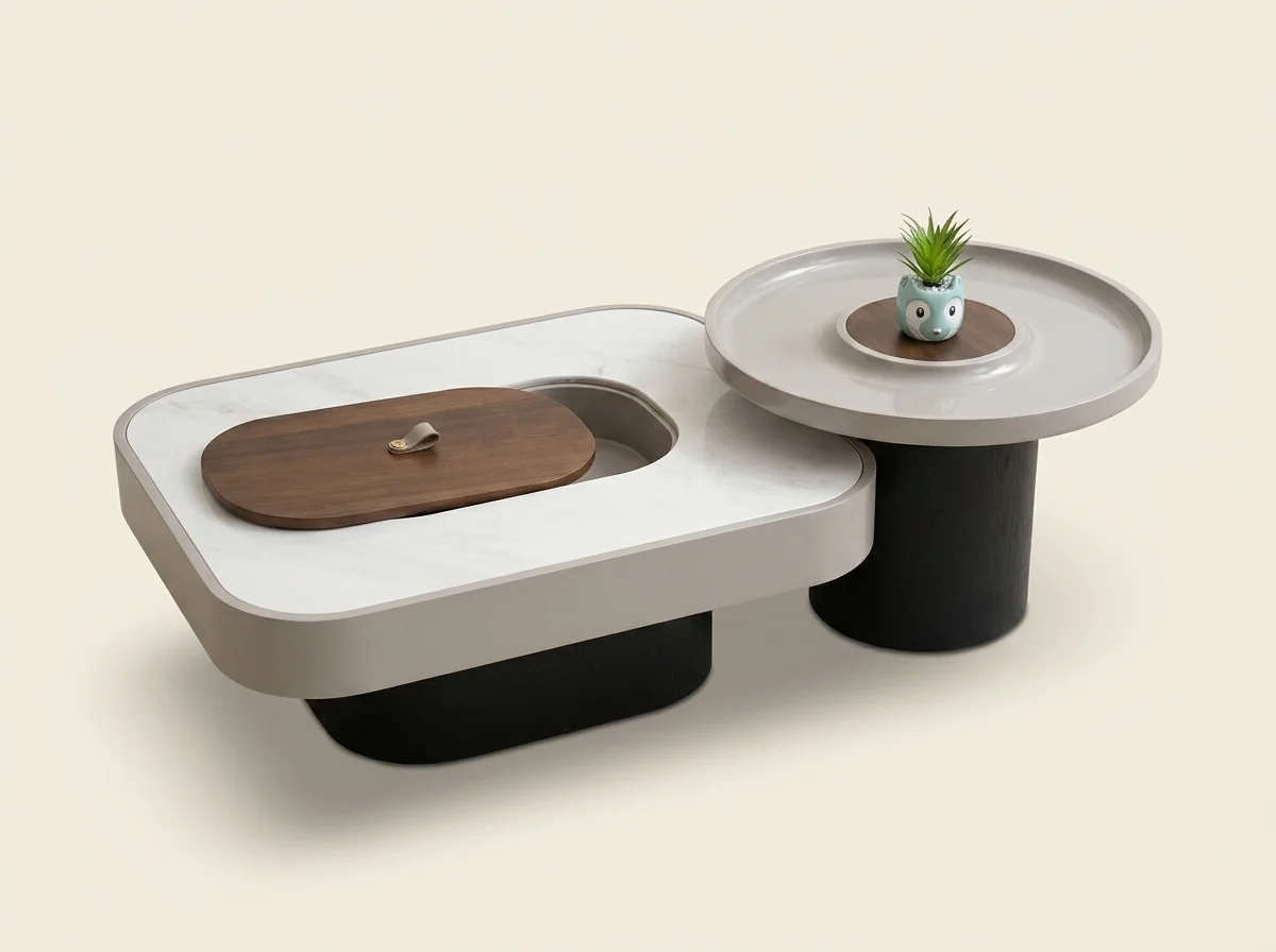 Capsule Side-Pod Center Table