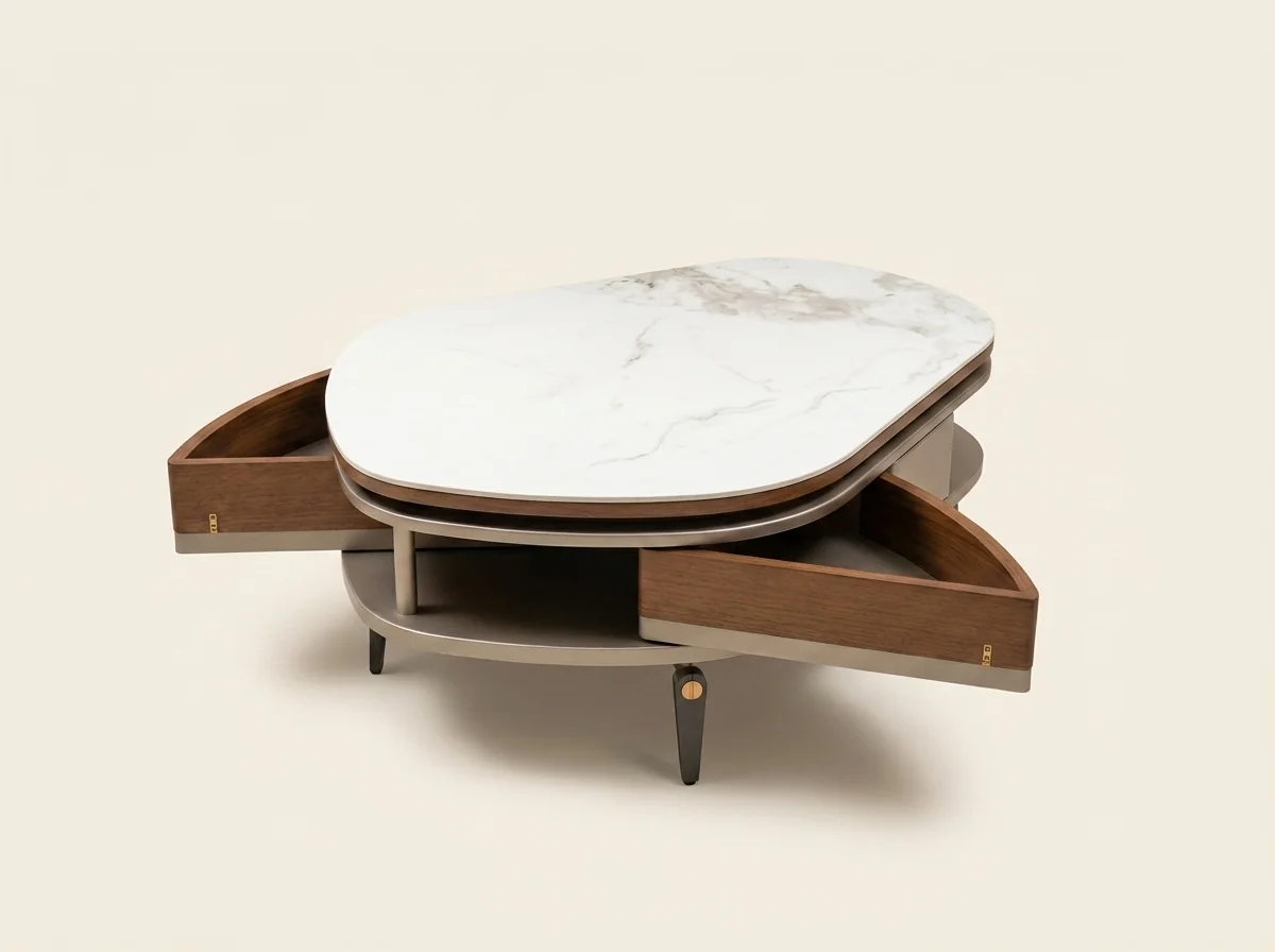 Triad Marble Storage Table