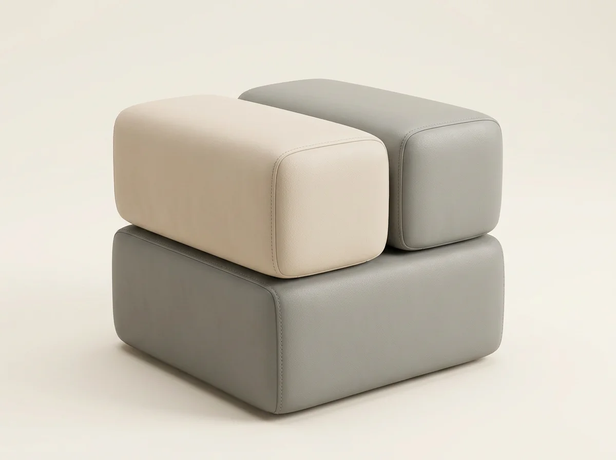 Block Stack Pouffe