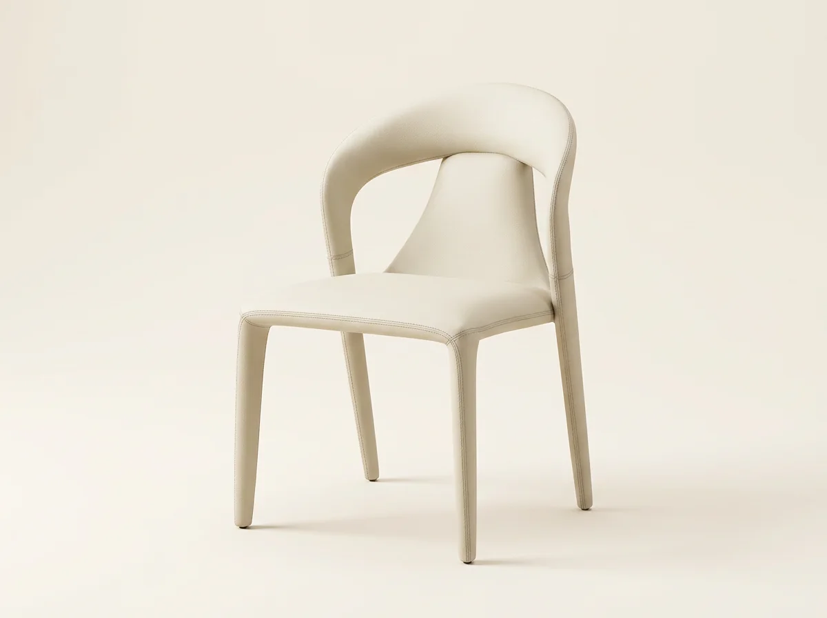 Ivory Molded Accent Chair