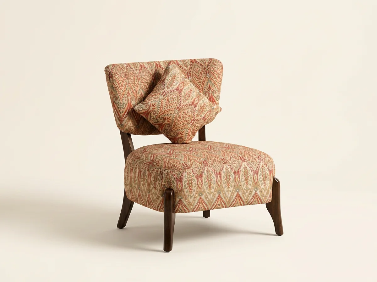 Boho Ikat Accent Chair
