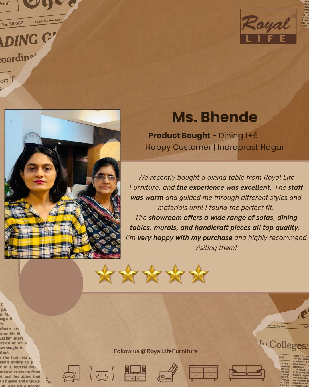 Ms. Bhende, Royal Life Furniture customer story